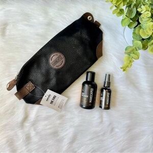 Men’s Manscaped The Shed 12” Long Bag, Crop Preserver &‎ Reviver Black Brown